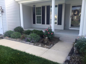 Old concrete patio before renovation